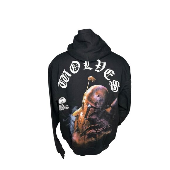 DARC SPORT THE HUNTER HOODIE BLACK XL LG Boba Fett Star Wars NWT DS Gym - Picture 1 of 7